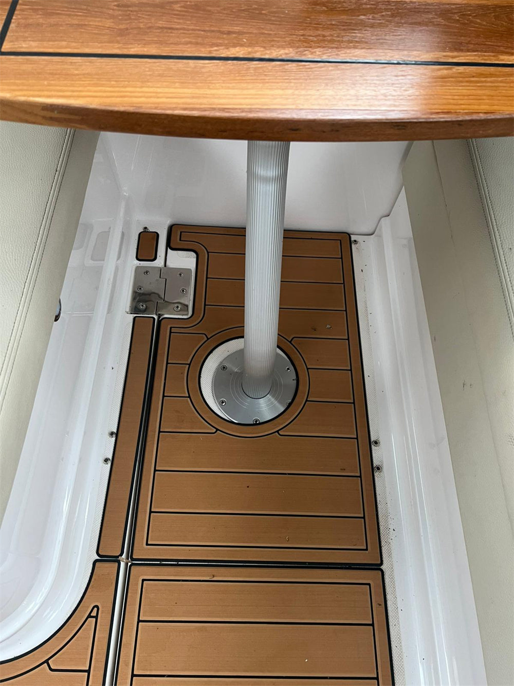 2019 Regal 28 Swim Step Cockpit Pad Boat EVA Foam Faux Teak Deck Floor Mat SeaDek MarineMat Gatorstep Style Self Adhesive