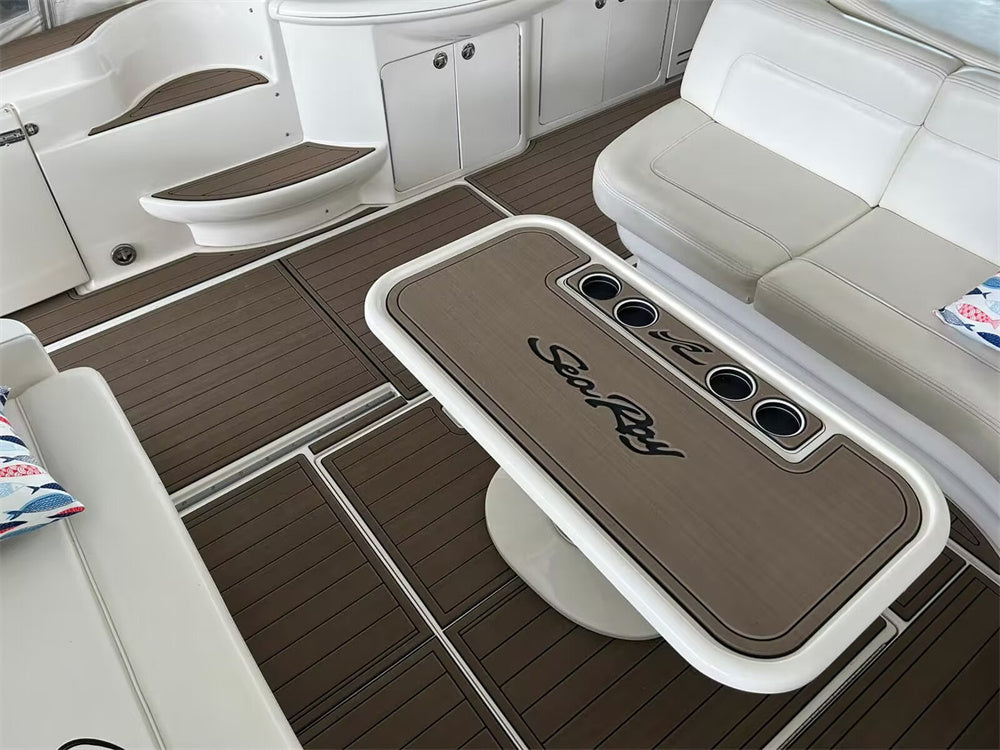2001 Sea Ray Sundancer 460 Swim Platform Cockpit Pad Boat EVA Teak Flooring Mat