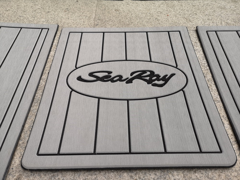 1998 Sea Ray 330 SD Swim Platform Pad Boat EVA Foam Faux Teak Deck Floor Mat SeaDek MarineMat Gatorstep Style Self Adhesive