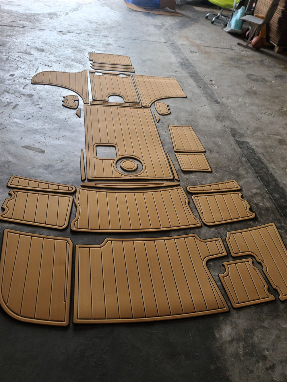 2004 Chaparral 265 SSI Swim Platform Cockpit Boat EVA Foam Teak Deck Floor Pad SeaDek MarineMat Gatorstep Style Self Adhesive