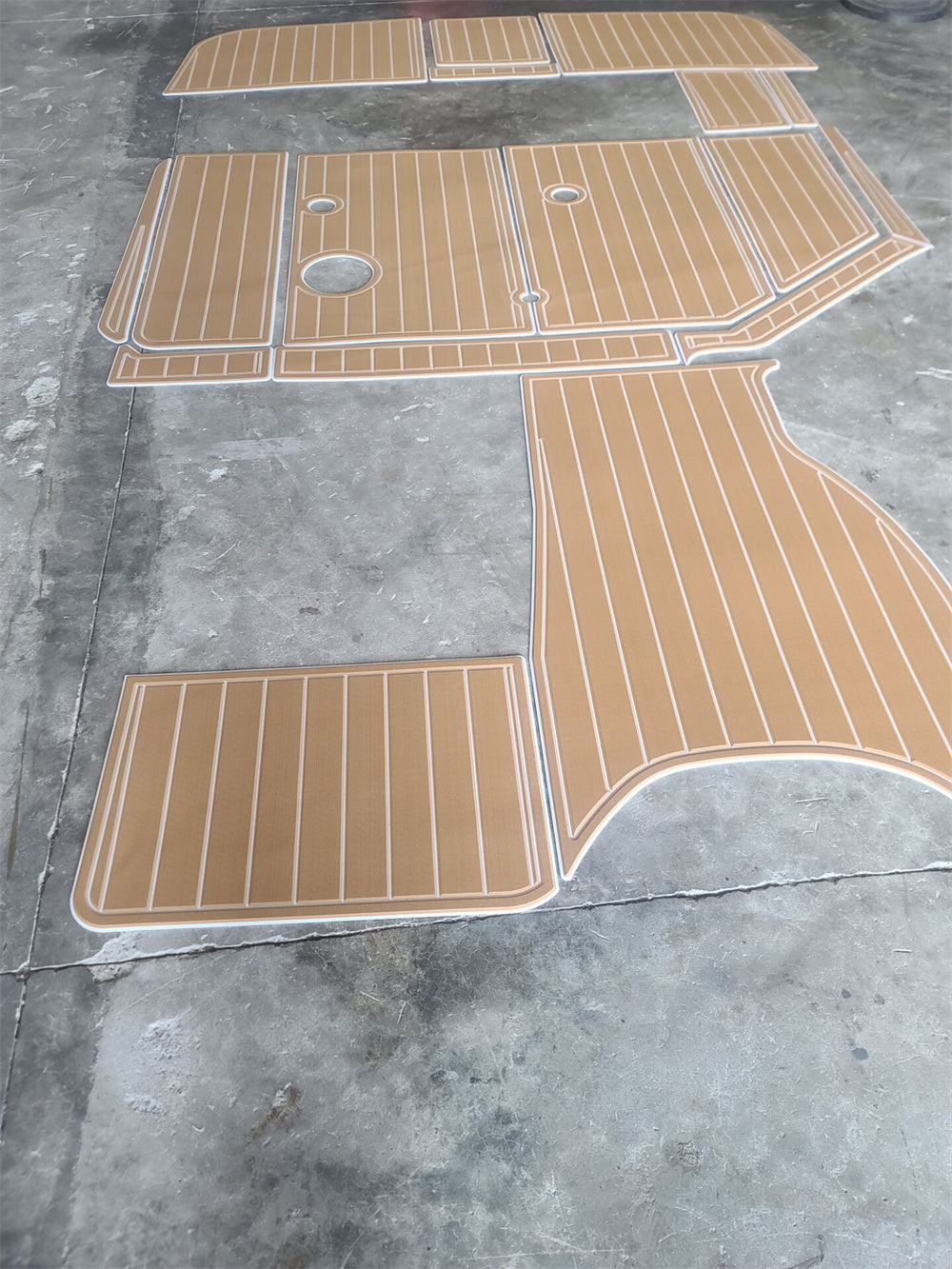 1999-2000 Sea Ray Sundancer 290 Swim Platform Cockpit Pad Boat EVA Teak Floor SeaDek MarineMat Style Self Adhesive