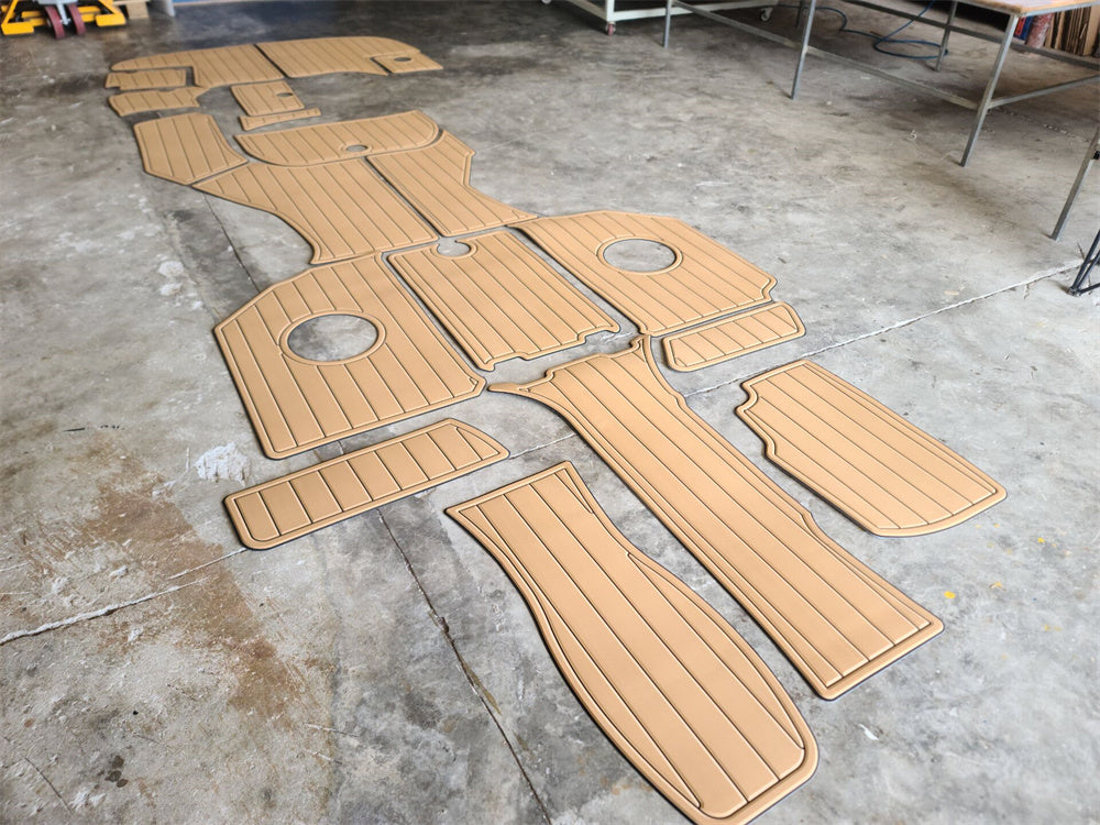 2012 Monterey 264FS Swim Platform Cockpit Pad Boat EVA Foam Teak Deck Floor Mat