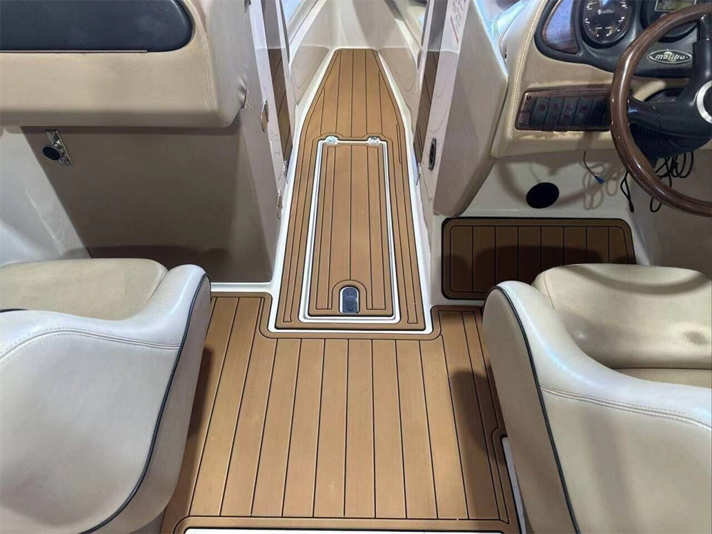 2001 Malibu 25 LSV Cockpit Pad Boat EVA Foam Faux Teak Deck Floor Mat Flooring