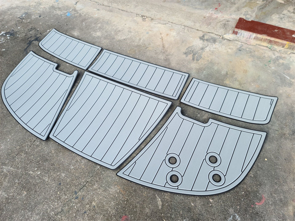 2014 Bayliner 185 Bowrider Swim Platform Boat EVA Foam Teak Deck Floor Pad Mat SeaDek MarineMat Gatorstep Style Self Adhesive