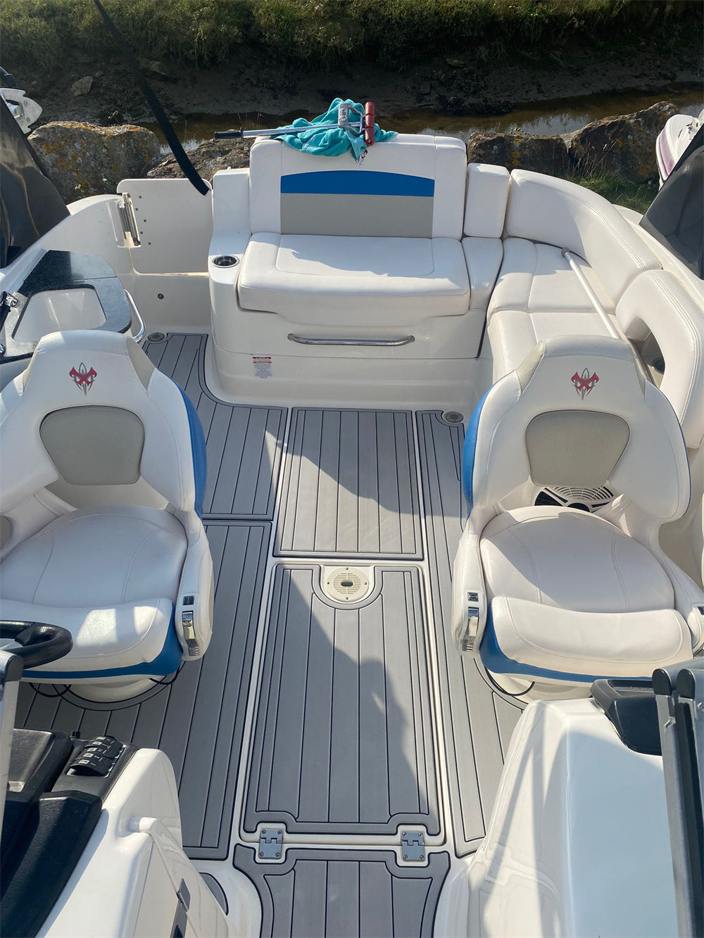 2013 Chaparral 224 Swim Platform Cockpit Pad Boat EVA Foam Teak Deck Floor Mat Seadek MarineMat Gatorstep Style Self Adhesive