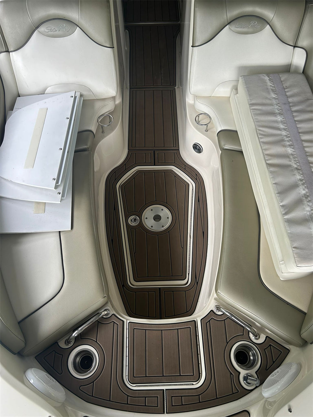 2006 Sea Ray Sundeck 270 Cockpit Pad Boat EVA Foam Teak Deck Floor Mat Flooring SeaDek MarineMat Gatorstep Style Self Adhesive