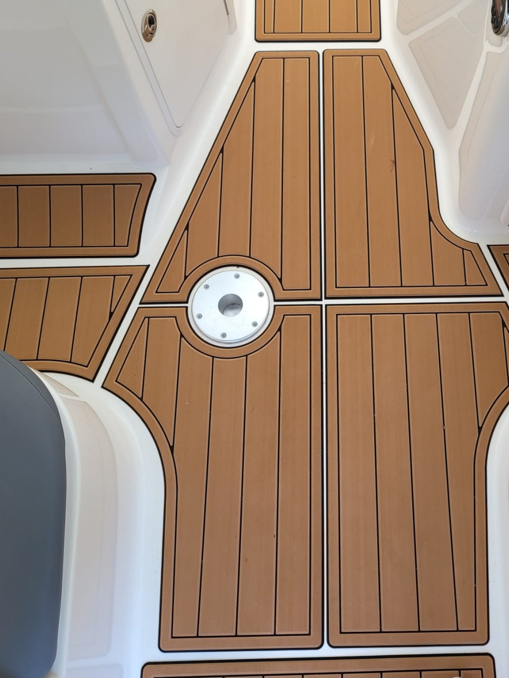 2019 Bayliner E7 Swim Platform Cockpit Pad Boat EVA Teak Deck Floor Mat Seadek MarineMat Gatorstep Style Self Adhesive