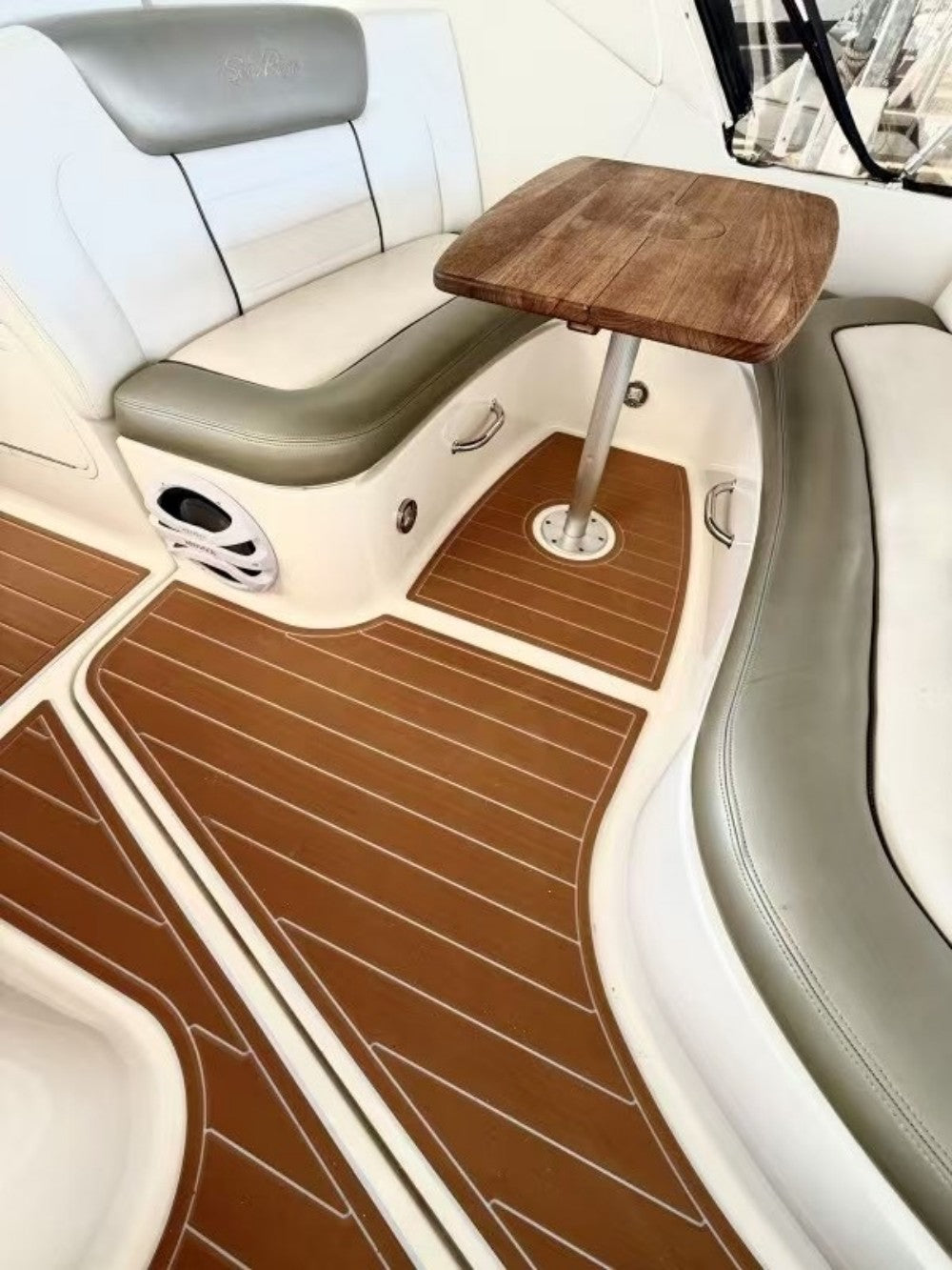 2007-2009 Sea Ray Sundancer 310 Swim Platform Cockpit Pad Boat EVA Teak Floor SeaDek MarineMat Gatorstep Style Self Adhesive