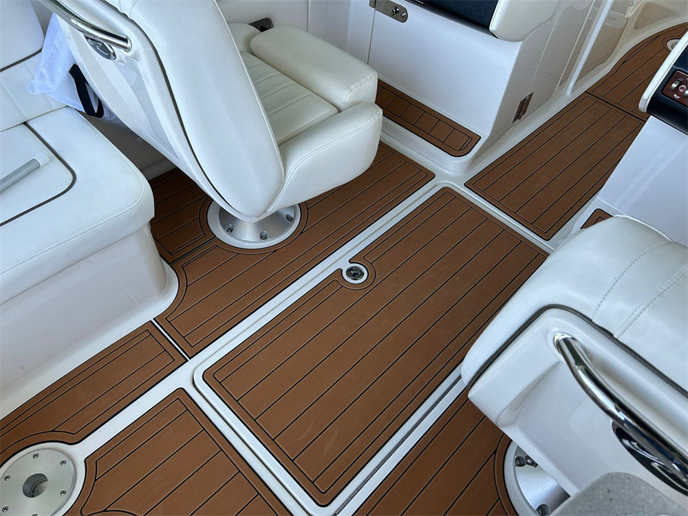 2008 Sea Ray SLX 250 Swim Platform Cockpit Bow Boat EVA Foam Teak Deck Floor Mat SeaDek MarineMat Gatorstep Style Self Adhesive
