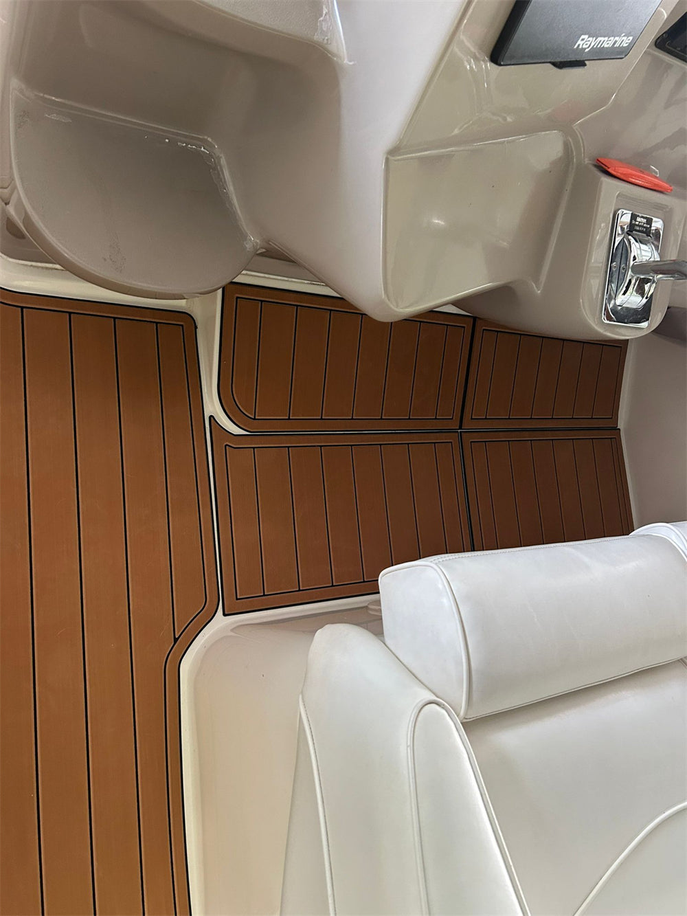 1998-2002 Cruisers Yachts 3870 Swim Platform Cockpit Pad Boat EVA Teak Floor Mat SeaDek MarineMat Gatorstep Style Self Adhesive