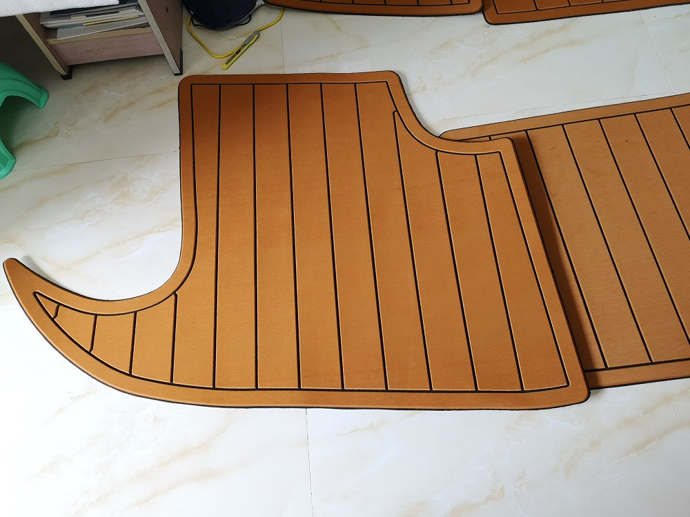 1996 Sunseeker Camargue 51 Swim Platform Boat EVA Foam Faux Teak Deck Floor Pad