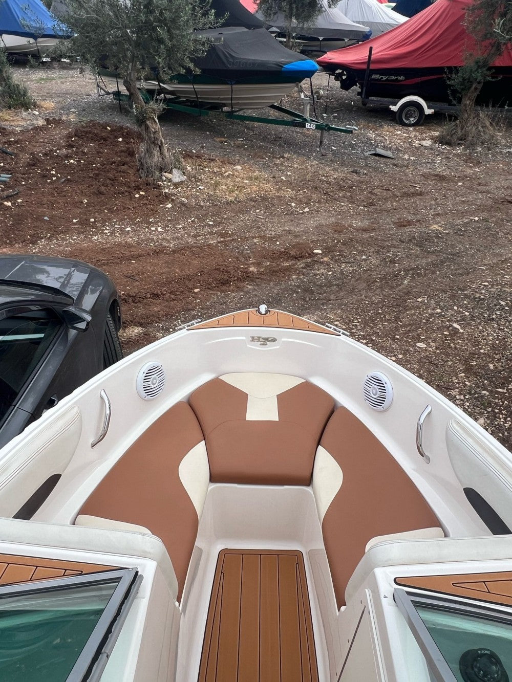 2013 Chaparral 19 H20 Swim Step Cockpit Boat EVA Faux Foam Teak Deck Floor Pad SeaDek MarineMat Style Self Adhesive