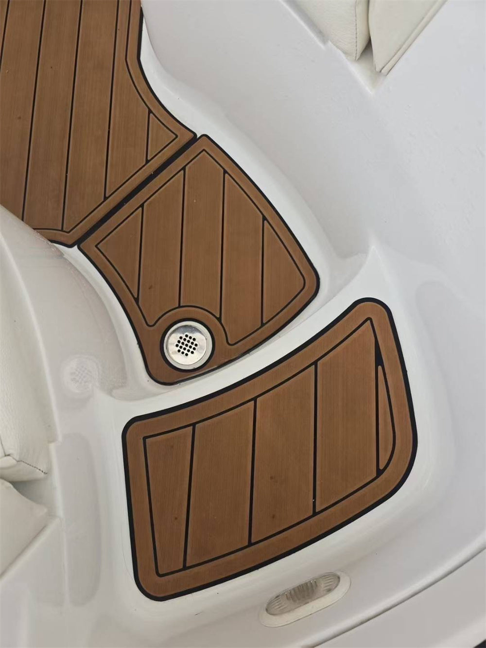 2008 Cobalt 272 Swim Platform Cockpit Pad Boat EVA Foam Faux Teak Deck Floor Mat SeaDek MarineMat Gatorstep Style Self Adhesive
