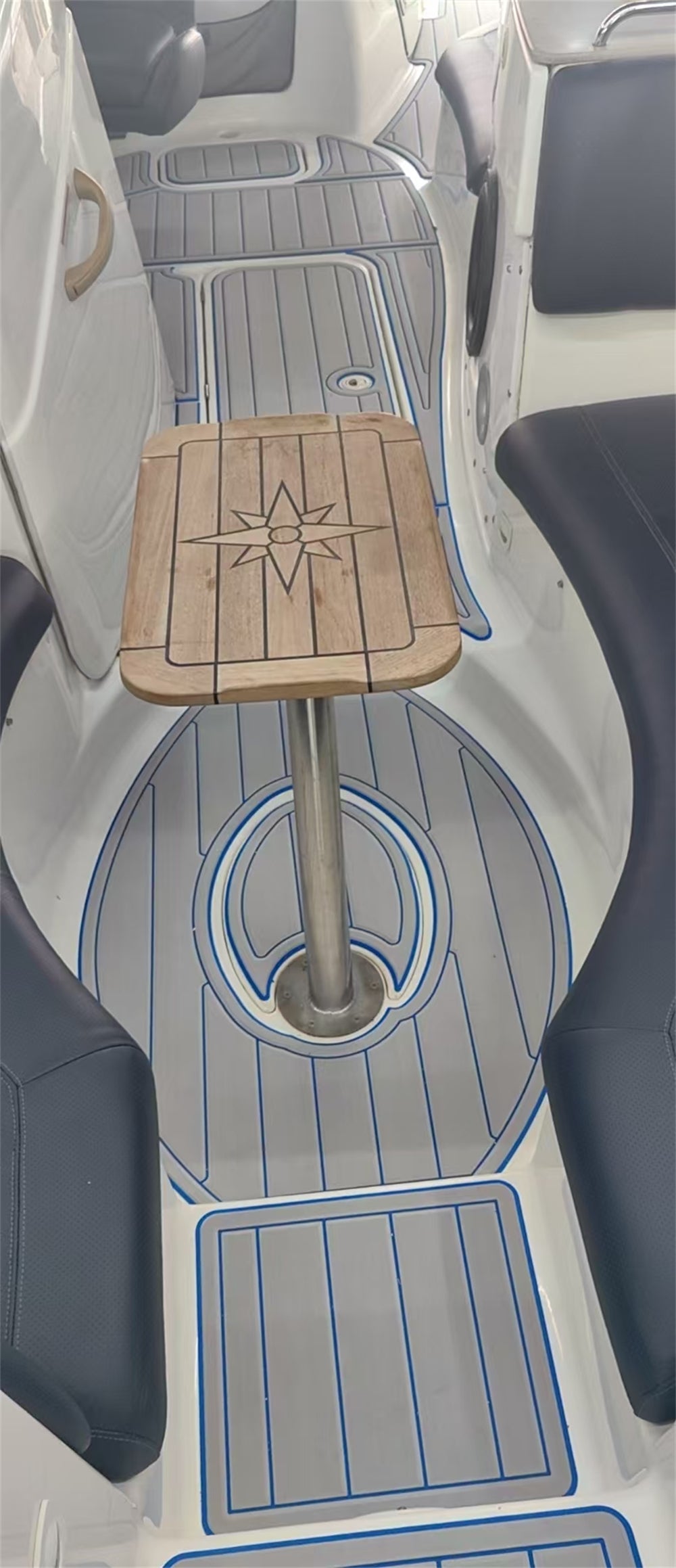 2008 SeaDoo Islandia Swim Platform Cockpit Pad Boat EVA Foam Faux Teak Deck Floor Mat SeaDek MarineMat Gatorstep Style Self Adhesive