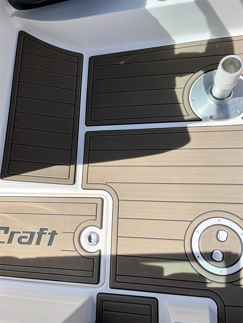 2008-2014 Mastercraft X35 Swim Platform Cockpit Pad Boat EVA Teak Deck Floor Mat SeaDek MarineMat Style Self Adhesive