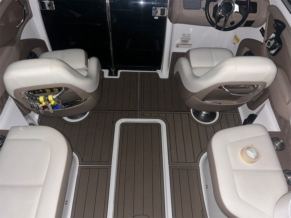 2012 Cobalt 243 Swim Platform Cockpit Bow Pad Boat EVA Foam Teak Deck Floor Mat