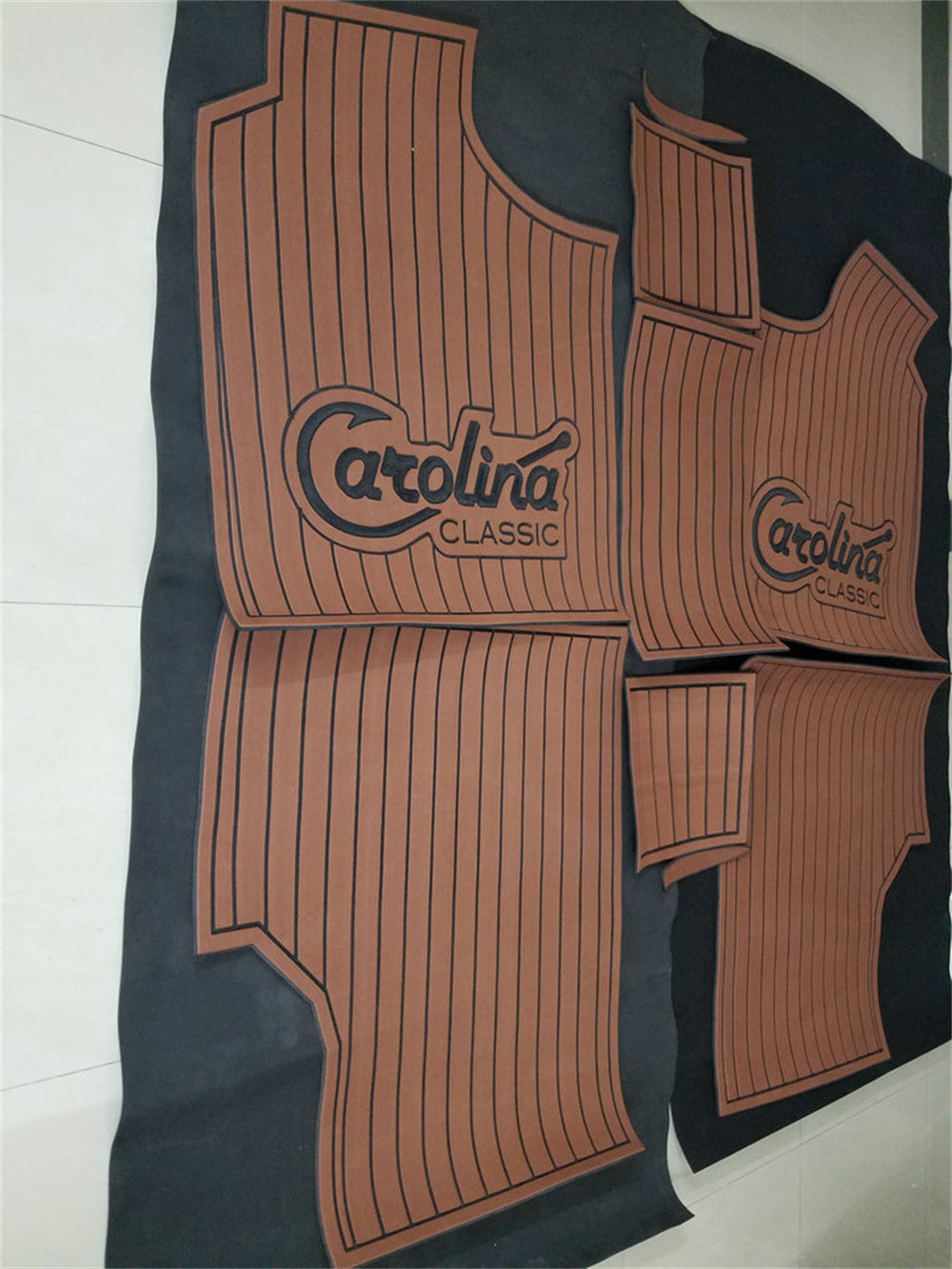 2000 Carolina Classic 25 Cockpit Pad Boat EVA Faux Foam Teak Deck Floor Mat SeaDek MarineMat Gatorstep Style Self Adhesive