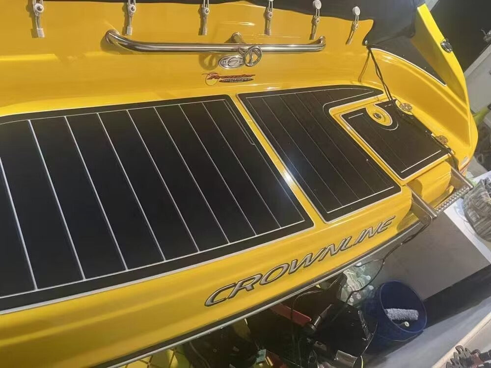 2011 Crownline 21SS Swim Platform Cockpit Boat EVA Faux Foam Teak Deck Floor Pad Seadek MarineMat Gatorstep Style Self Adhesive
