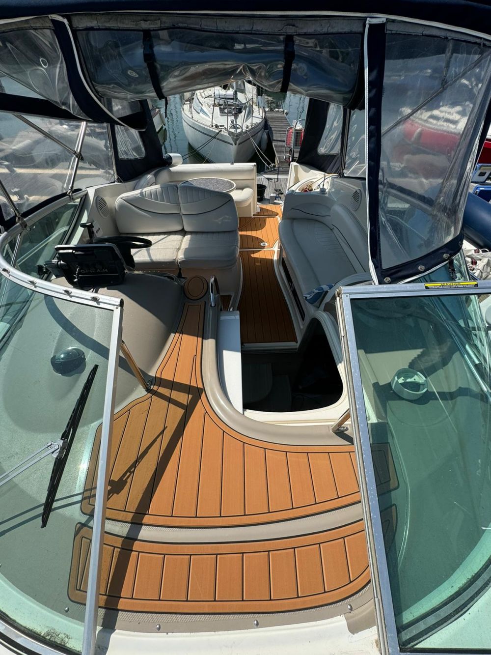 2000 Maxum 270 CR Cruiser Swim Platform Cockpit Pad Boat EVA Foam Faux Teak Deck Floor Mat SeaDek MarineMat Gatorstep Style Self Adhesive