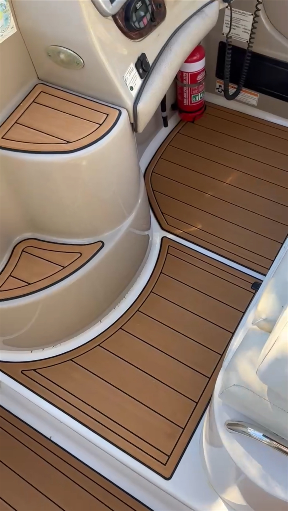 2008 Four Winns Vista 258 Swim Platform Cockpit Boat EVA Foam Faux Teak Deck Floor Mat SeaDek MarineMat Gatorstep Style Self Adhesive
