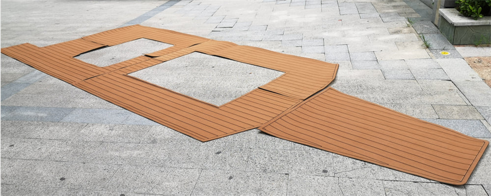2015-2018 Triton 35 Cockpit Pad Boat EVA Teak Deck Floor Mat SeaDek MarineMat Gatorstep Style Self Adhesive