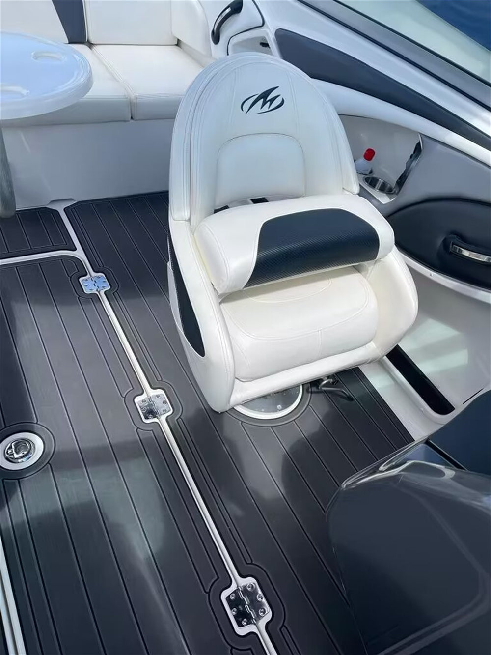 2018 Monterey 197 FS Cockpit Pad Boat EVA Foam Faux Teak Deck Floor Mat Flooring