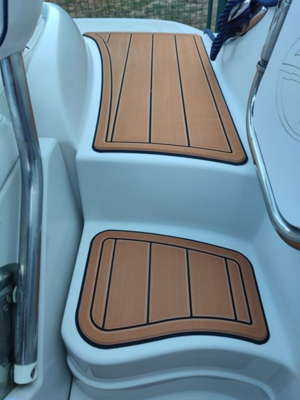 2005 Crownline 275 CCR Swim Platform Cockpit Boat EVA Foam Teak Deck Floor Pad SeaDek MarineMat Style Self Adhesive