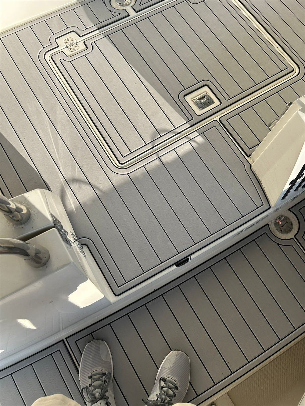 2006 Carver 48 Swim Platform Cockpit Stairs Pad Boat EVA Teak Deck Floor Pad Mat SeaDek MarineMat Style Self Adhesive