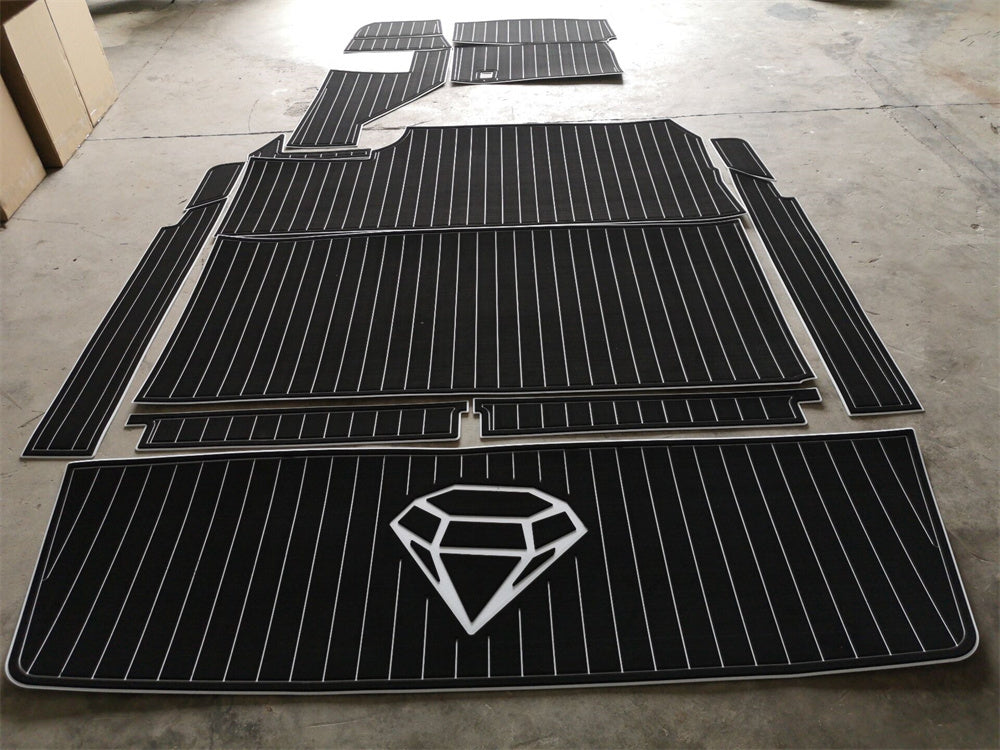 1995 Yamaha PC-27 Swim Platform Cockpit Boat EVA Faux Foam Teak Deck Floor Pad