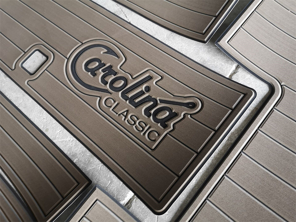 1998 Carolina Classic 28 Cockpit Pad Boat EVA Foam Faux Teak Deck Floor Mat SeaDek MarineMat Gatorstep Style Self Adhesive