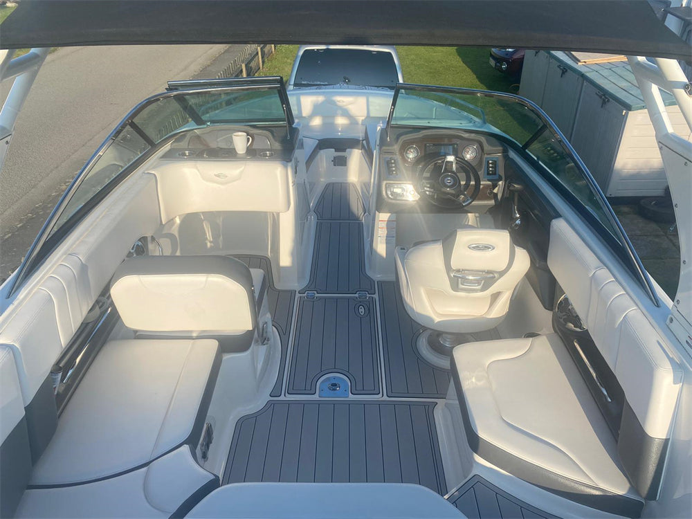 2019 Chaparral 237 SSX Swim Platform Cockpit Boat EVA Foam Faux Teak Floor Pad Seadek MarineMat Gatorstep Style Self Adhesive