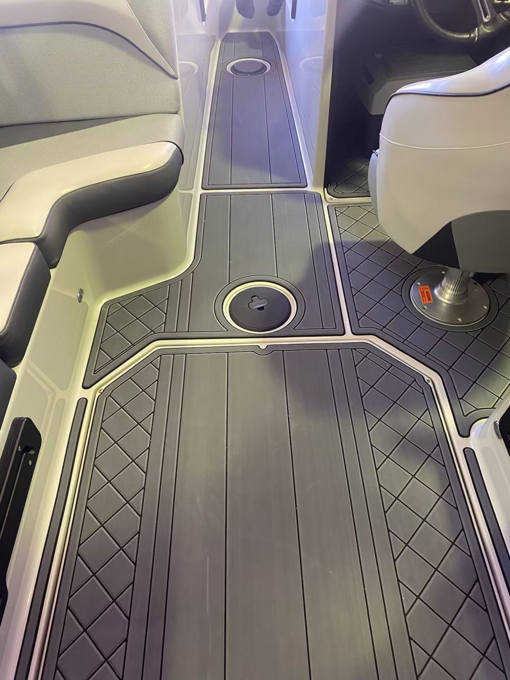 2016-2018 Moomba Mojo Swim Step Platform Cockpit Mat Boat EVA Teak Deck Floor Pad Flooring SeaDek MarineMat Style Self Adhesive