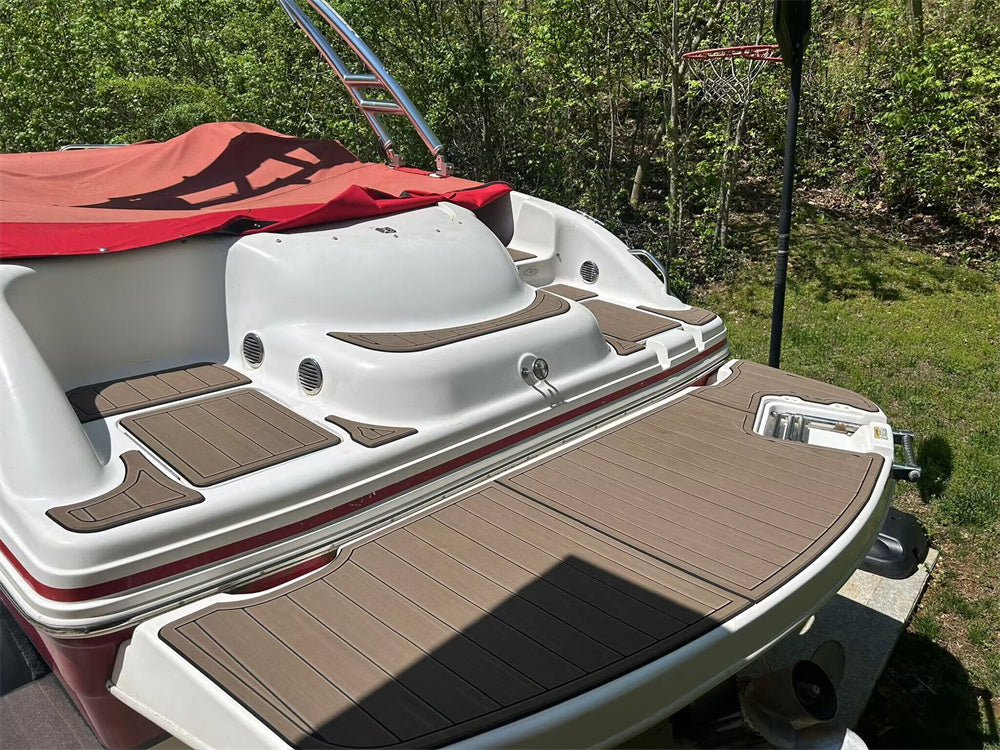 2012 Hurricane 220 Swim platform Bow Pad Boat EVA Foam Teak Deck Flooring Mat SeaDek MarineMat Gatorstep Style Self Adhesive