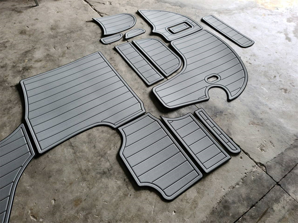 2001 Bayliner 2655 Swim Platform Cockpit Pad Boat EVA Foam Faux Teak Floor Mat SeaDek MarineMat Gatorstep Style Self Adhesive