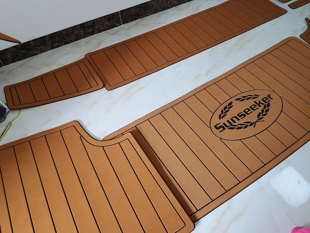 1996 Sunseeker Camargue 51 Swim Platform Boat EVA Foam Faux Teak Deck Floor Pad