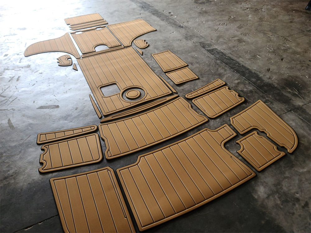 2004 Chaparral 265 SSI Swim Platform Cockpit Boat EVA Foam Teak Deck Floor Pad SeaDek MarineMat Gatorstep Style Self Adhesive