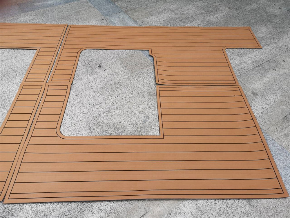 2015-2018 Triton 35 Cockpit Pad Boat EVA Teak Deck Floor Mat SeaDek MarineMat Gatorstep Style Self Adhesive