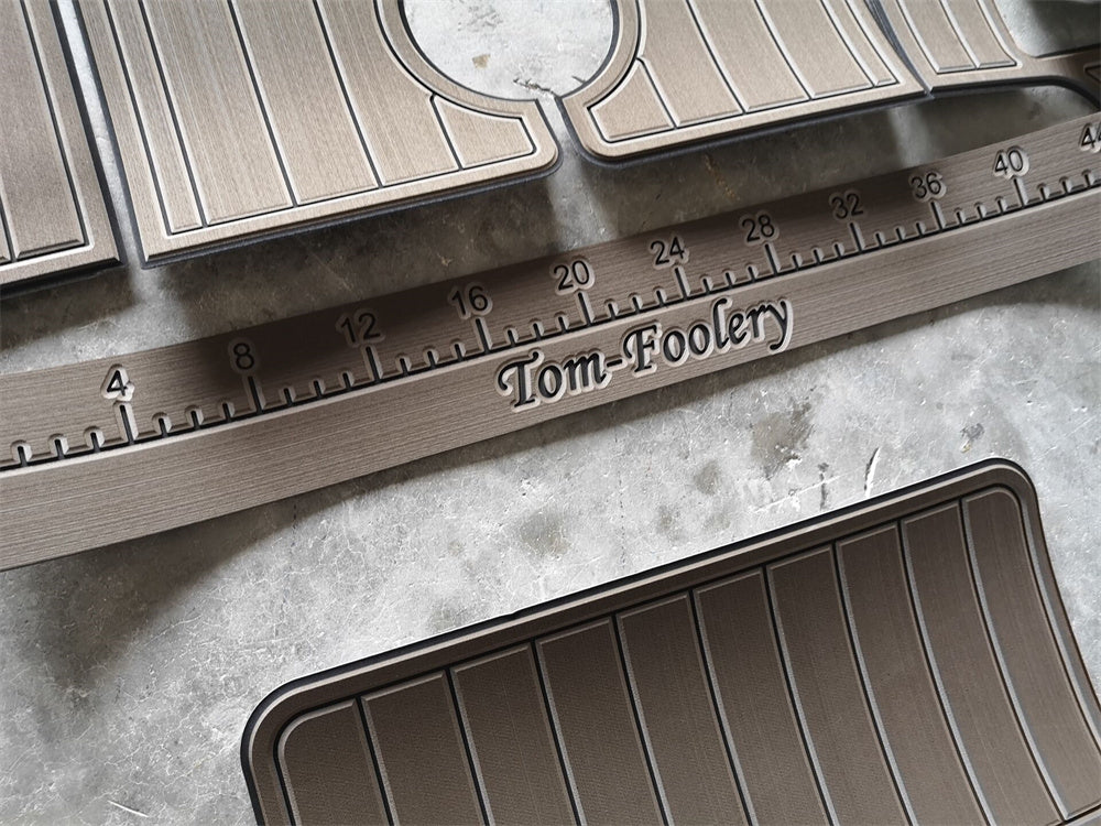 1998 Carolina Classic 28 Cockpit Pad Boat EVA Foam Faux Teak Deck Floor Mat SeaDek MarineMat Gatorstep Style Self Adhesive