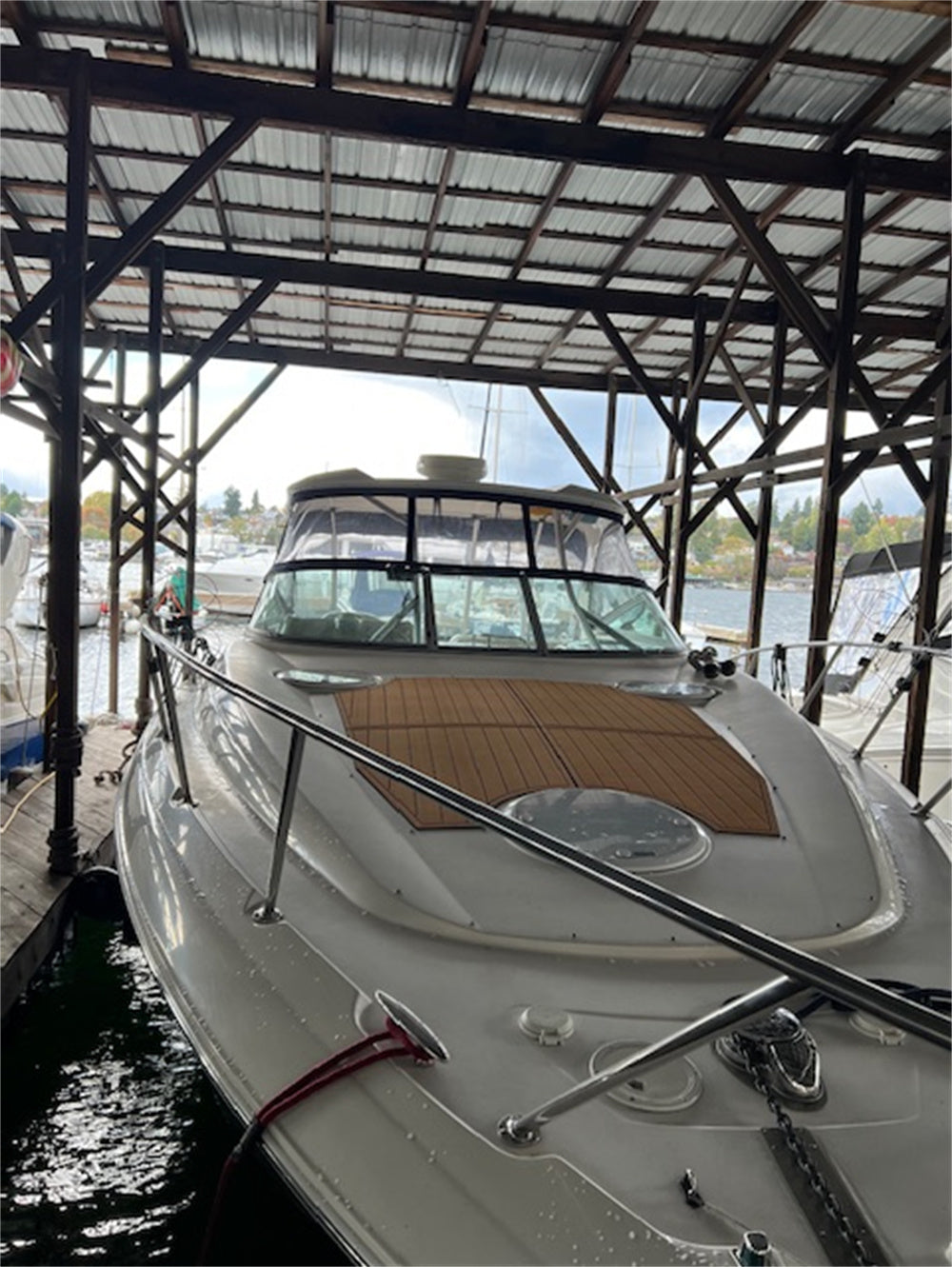 2007 Larson Cabrio 350 Swim Platform Cockpit Pad Boat EVA Foam Teak Deck Floor Mat SeaDek MarineMat Gatorstep Style Adhesive