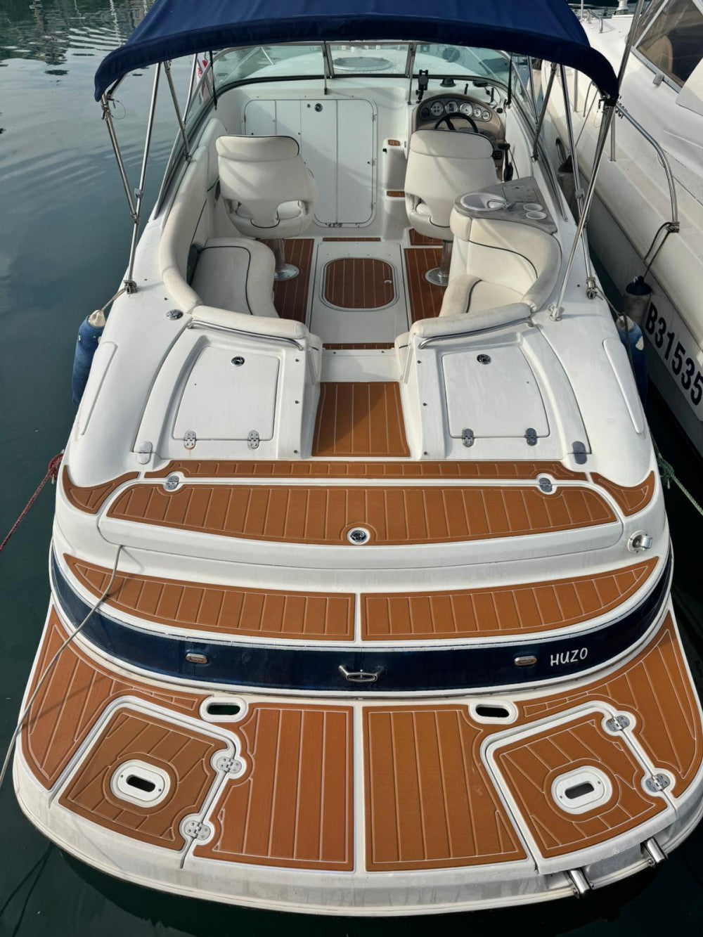 2005 Four Winns 245 Sundowner Swim Platform Cockpit Pad Boat EVA Teak Deck Floor SeaDek MarineMat Gatorstep Style Adhesive