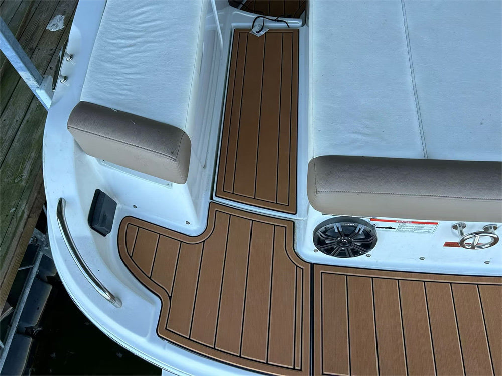 2013 Cobalt 220 Swim Platform Cockpit Bow Pad Boat EVA Teak Deck Flooring Mat SeaDek MarineMat Gatorstep Style Self Adhesive