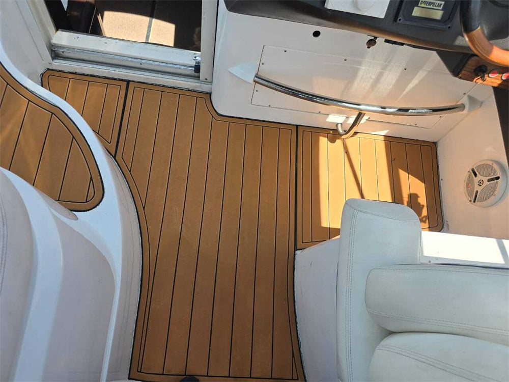 2003 Sunseeker Portofino 46 Swim Platform Cockpit Pad Boat EVA Foam Teak Deck Flooring Mat SeaDek MarineMat Gatorstep Style