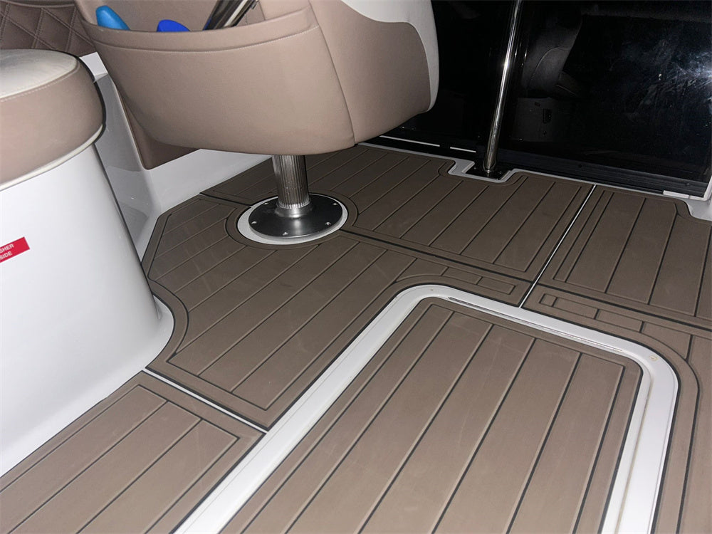 2012 Cobalt 243 Swim Platform Cockpit Bow Pad Boat EVA Foam Teak Deck Floor Mat