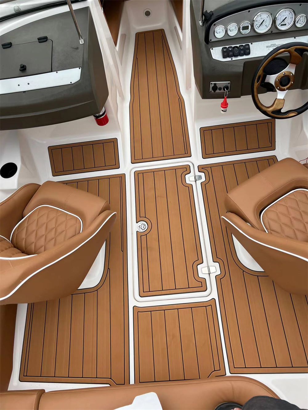 2001 Regal 1900 LE Swim Platform Cockpit Pad Boat EVA Foam Teak Deck Floor Mat SeaDek MarineMat Style Self Adhesive