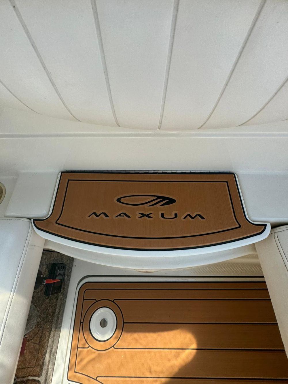 2000 Maxum 270 CR Cruiser Swim Platform Cockpit Pad Boat EVA Foam Faux Teak Deck Floor Mat SeaDek MarineMat Gatorstep Style Self Adhesive