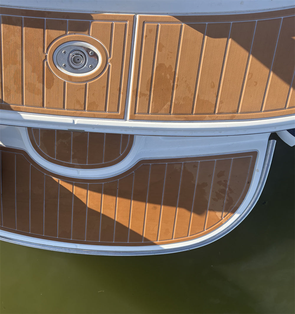 2006 Cobalt 220 Swim Platform Cockpit Pad Boat EVA Foam Teak Deck Flooring Mat SeaDek MarineMat Gatorstep Style Self Adhesive