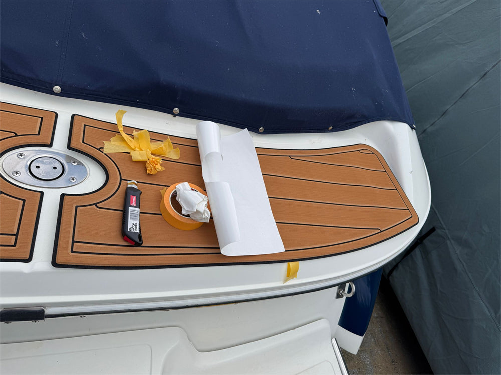 2004-2005 Cobalt 200 Swim Platform Step Pad Boat EVA Foam Teak Deck Floor Mat SeaDek MarineMat Gatorstep Style Self Adhesive