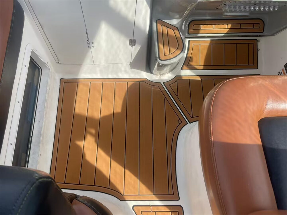 2003 Bayliner 245 SB Swim Platform Cockpit Boat EVA Foam Teak Deck Floor Pad Mat SeaDek MarineMat Gatorstep Style Self Adhesive