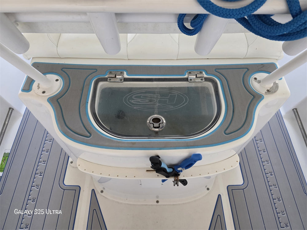 2019 Sea Hunt Ultra 234 Swim Platform Cockpit Boat EVA Foam Faux Teak Deck Floor Mat Pad SeaDek MarineMat Style Self Adhesive