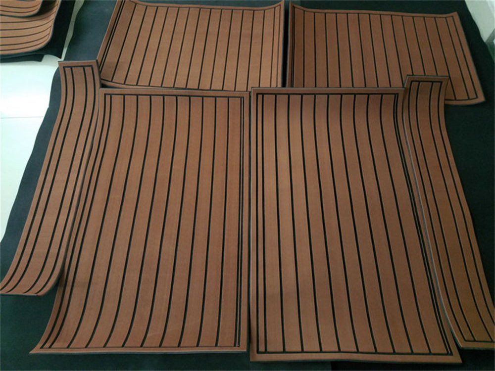 2000 Carolina Classic 25 Cockpit Pad Boat EVA Faux Foam Teak Deck Floor Mat SeaDek MarineMat Gatorstep Style Self Adhesive